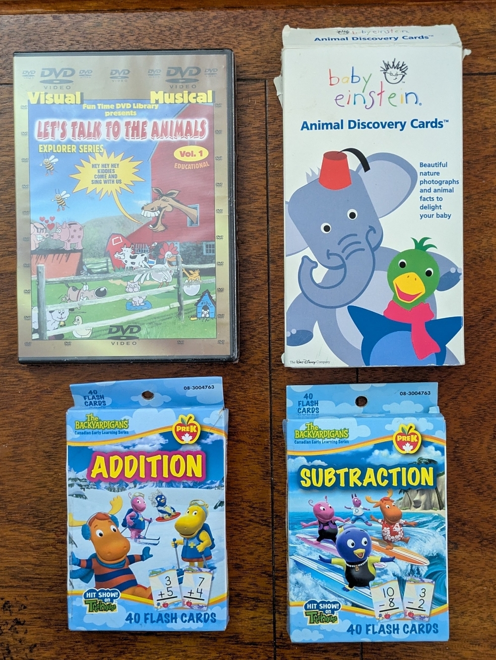 Lot Of Educational Flashcards And One DVD Video